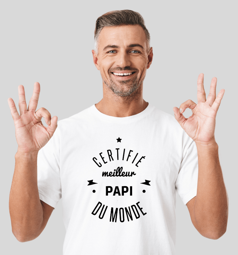 Certifié papi t-shirt cadeau papy' T-shirt Homme